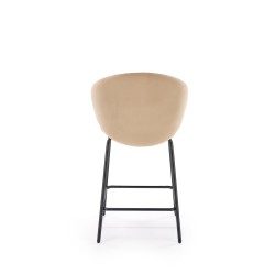 'H121 Bar Stool - Black Legs, Beige Seat' 'H121 Bar Stool - Black Legs, Beige Seat'