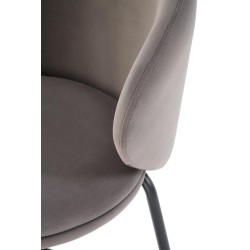 'H121 Bar Stool Legs - Black, Seat - Ash Grey' 'H121 Bar Stool Legs - Black, Seat - Ash Grey'