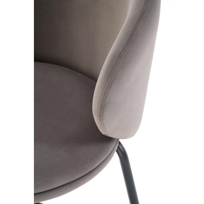 'H121 Bar Stool Legs - Black, Seat - Ash Grey' 'H121 Bar Stool Legs - Black, Seat - Ash Grey'