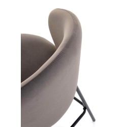 'H121 Bar Stool Legs - Black, Seat - Ash Grey' 'H121 Bar Stool Legs - Black, Seat - Ash Grey'