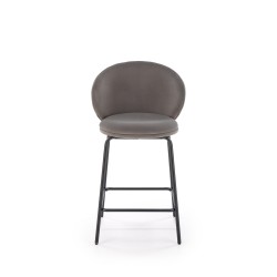 'H121 Bar Stool Legs - Black, Seat - Ash Grey' 'H121 Bar Stool Legs - Black, Seat - Ash Grey'
