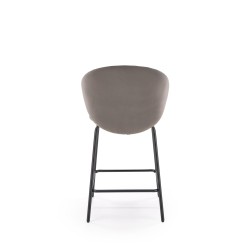 'H121 Bar Stool Legs - Black, Seat - Ash Grey' 'H121 Bar Stool Legs - Black, Seat - Ash Grey'