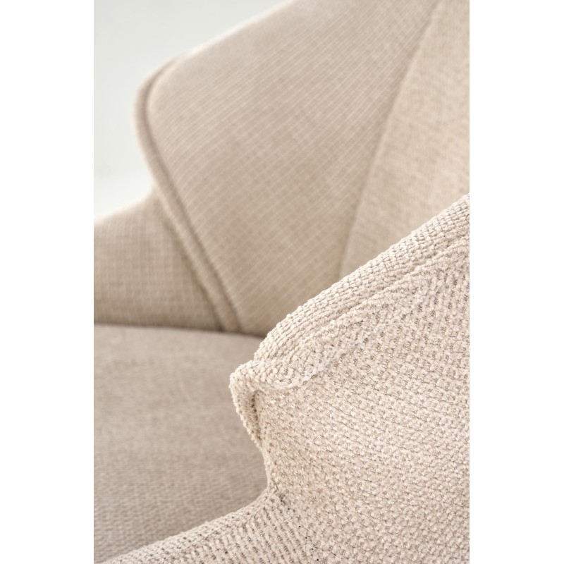 'H122 Bar Stool Legs - Black, Seat - Beige' 'H122 Bar Stool Legs - Black, Seat - Beige'