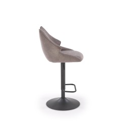 'H122 Bar Stool - Black Legs, Ash Grey Seat' 'H122 Bar Stool - Black Legs, Ash Grey Seat'