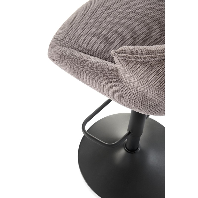 'H122 Bar Stool - Black Legs, Ash Grey Seat' 'H122 Bar Stool - Black Legs, Ash Grey Seat'