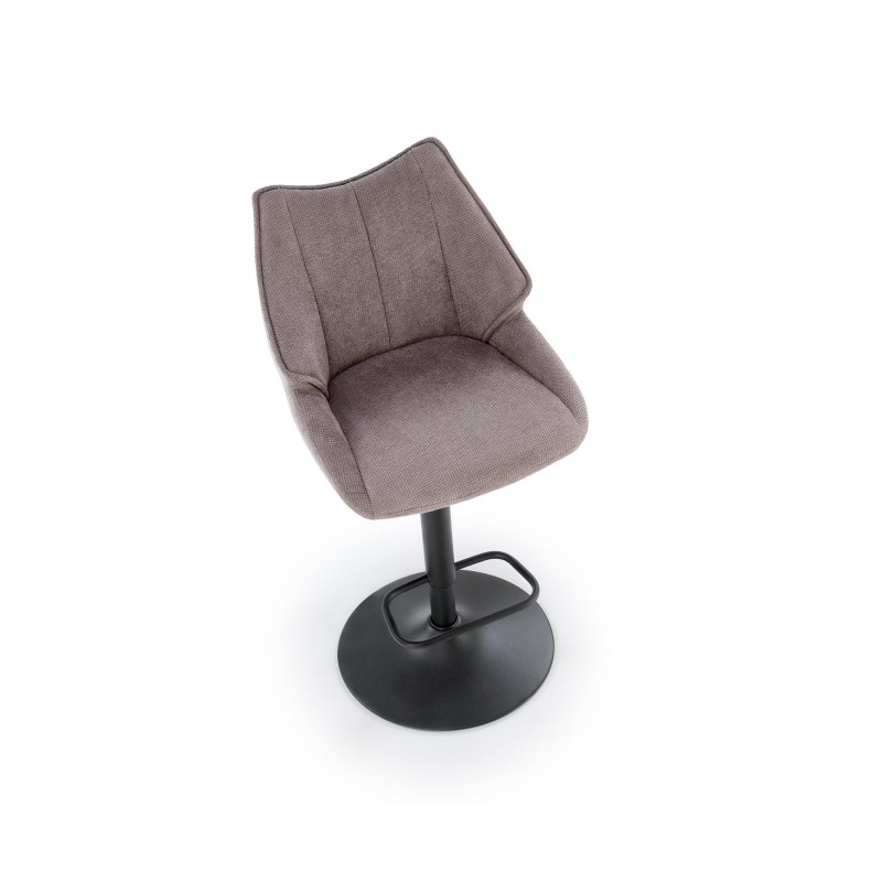 'H122 Bar Stool - Black Legs, Ash Grey Seat' 'H122 Bar Stool - Black Legs, Ash Grey Seat'