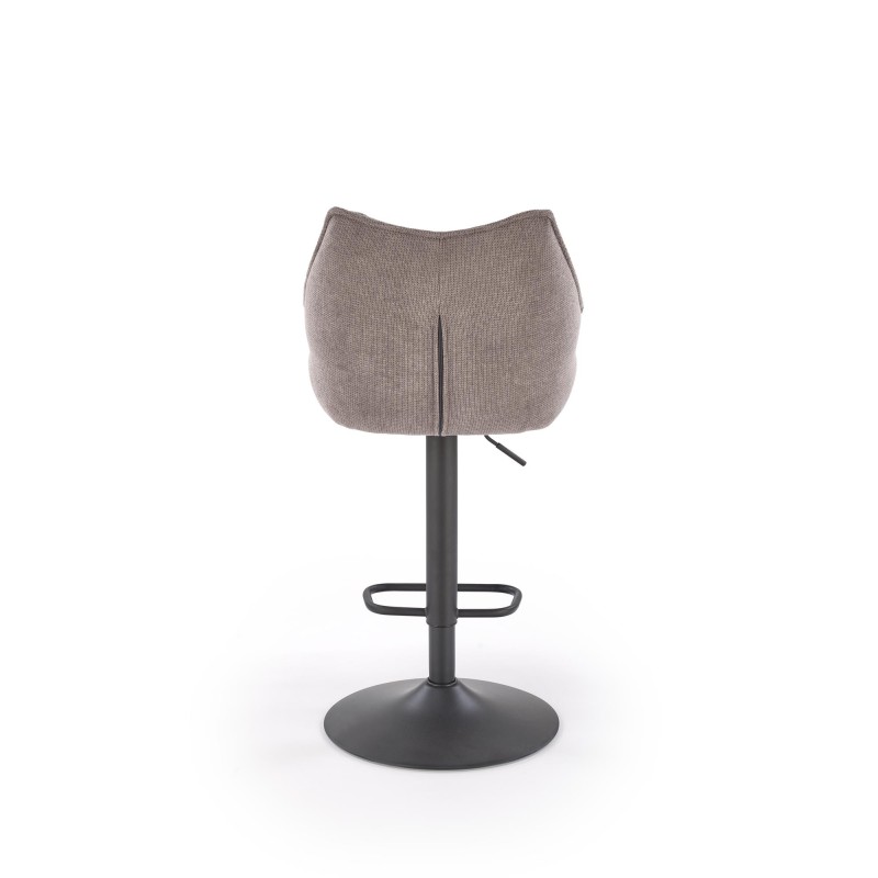 'H122 Bar Stool - Black Legs, Ash Grey Seat' 'H122 Bar Stool - Black Legs, Ash Grey Seat'