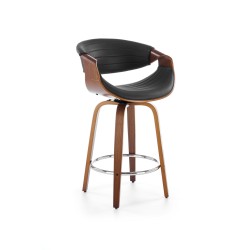 'H123 Black / Walnut Bar Stool'