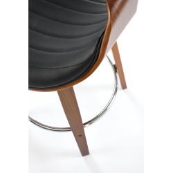 'H123 Black / Walnut Bar Stool' 'H123 Black / Walnut Bar Stool'