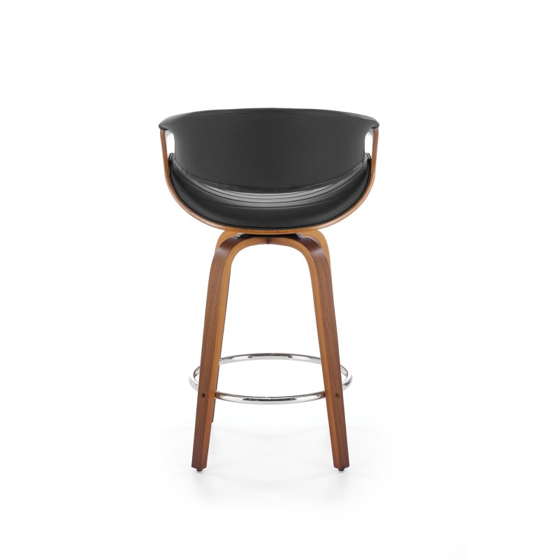 'H123 Black / Walnut Bar Stool' 'H123 Black / Walnut Bar Stool'