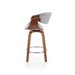 'H123 Ash Gray / Walnut Bar Stool' 'H123 Ash Gray / Walnut Bar Stool'