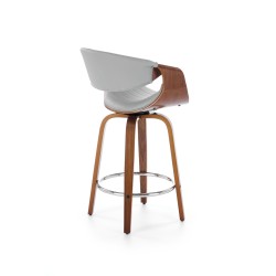 'H123 Ash Gray / Walnut Bar Stool' 'H123 Ash Gray / Walnut Bar Stool'