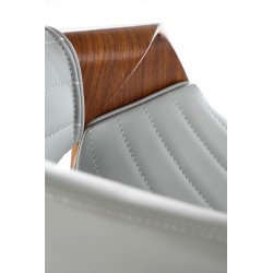 'H123 Ash Gray / Walnut Bar Stool' 'H123 Ash Gray / Walnut Bar Stool'