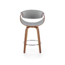'H123 Ash Gray / Walnut Bar Stool' 'H123 Ash Gray / Walnut Bar Stool'