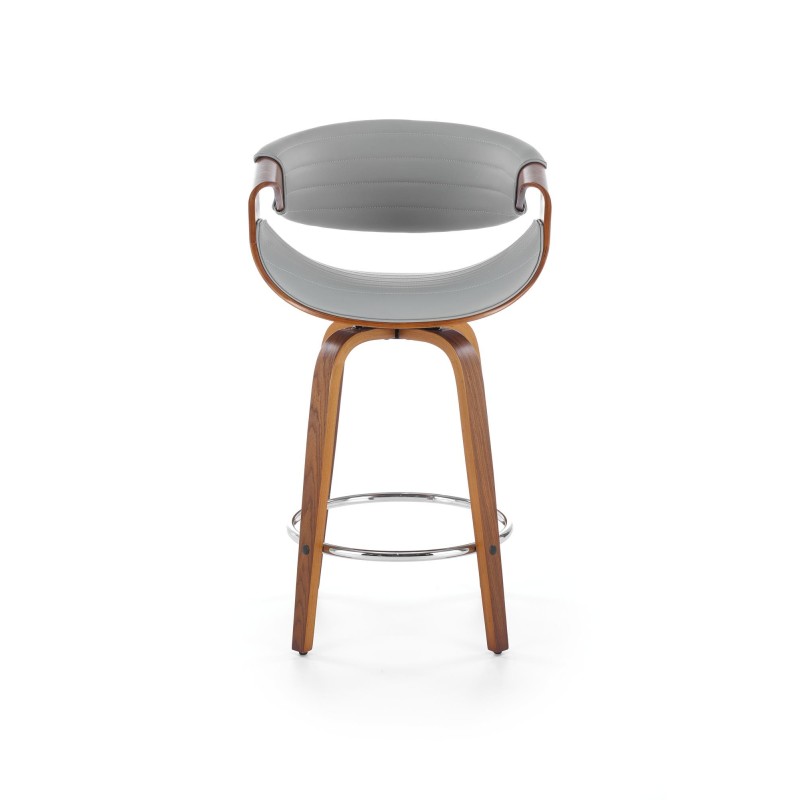 'H123 Ash Gray / Walnut Bar Stool' 'H123 Ash Gray / Walnut Bar Stool'