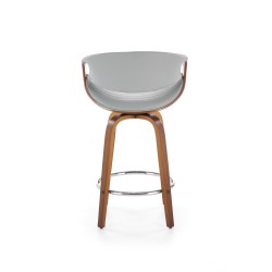 'H123 Ash Gray / Walnut Bar Stool' 'H123 Ash Gray / Walnut Bar Stool'