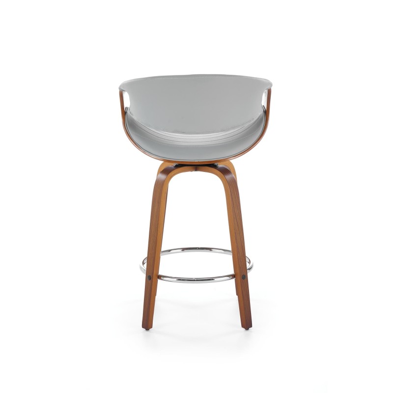 'H123 Ash Gray / Walnut Bar Stool' 'H123 Ash Gray / Walnut Bar Stool'