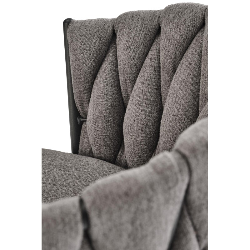 'H125 Bar Stool, Legs - Black, Seat - Ash Grey' 'H125 Bar Stool, Legs - Black, Seat - Ash Grey'