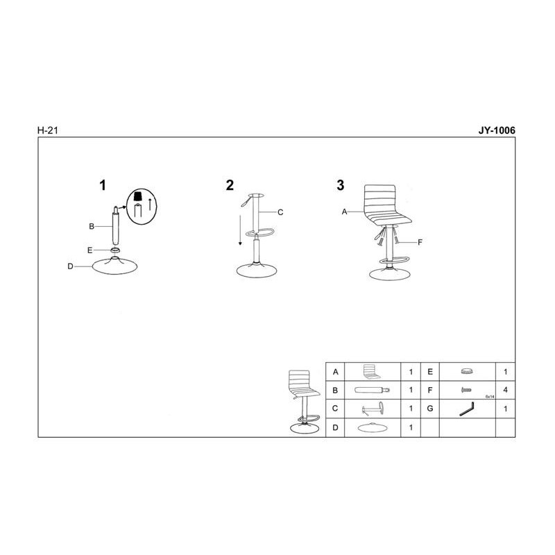 'H21 Cream Bar Stool' 'H21 Cream Bar Stool'