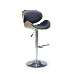 'H44 Light Oak/Black Bar Stool'