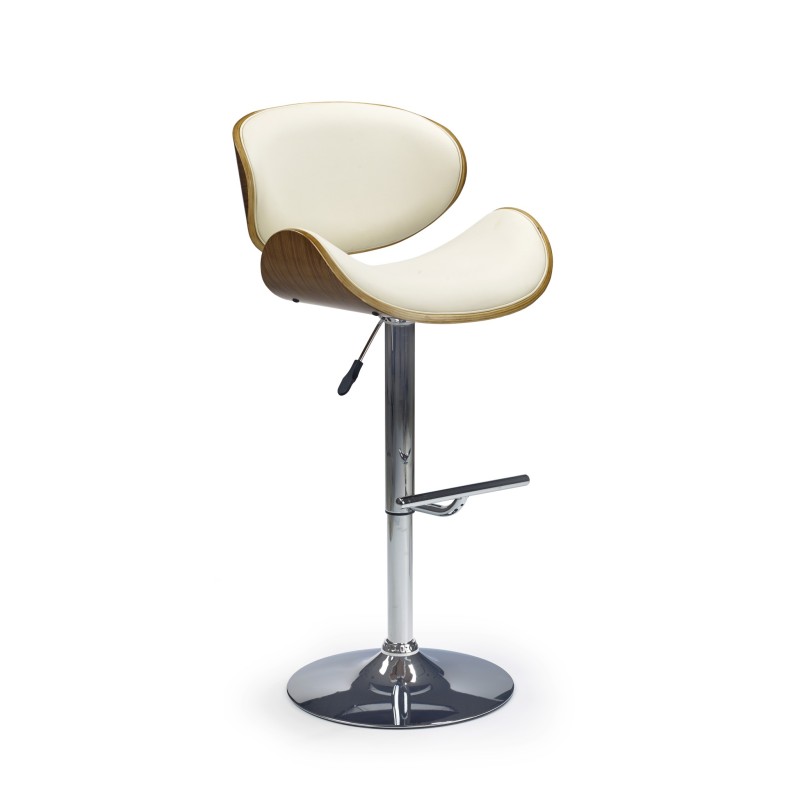 'H44 Walnut/Cream Bar Stool' 'H44 Walnut/Cream Bar Stool'