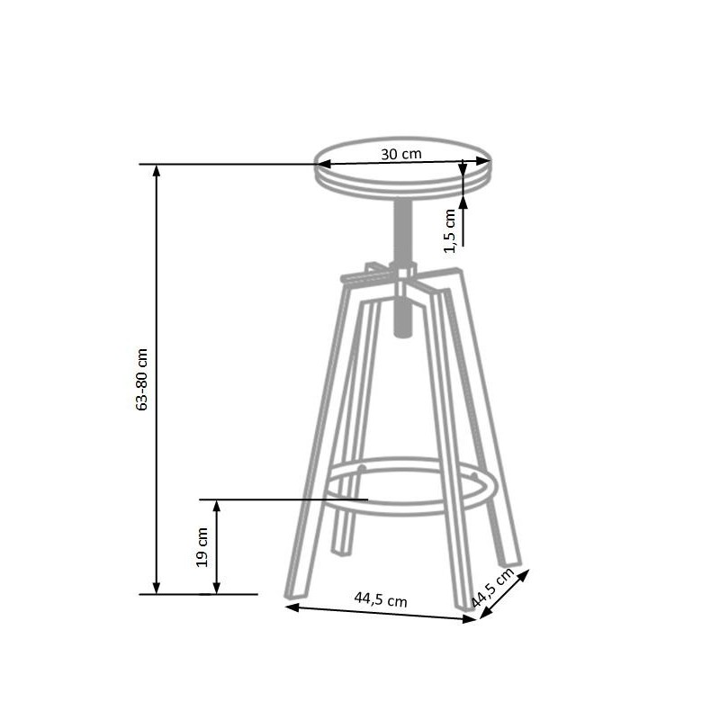 'H64 Old Fashioned Coffee Bar Stool' 'H64 Old Fashioned Coffee Bar Stool'