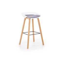 'H86 White/Ash Bar Stool'