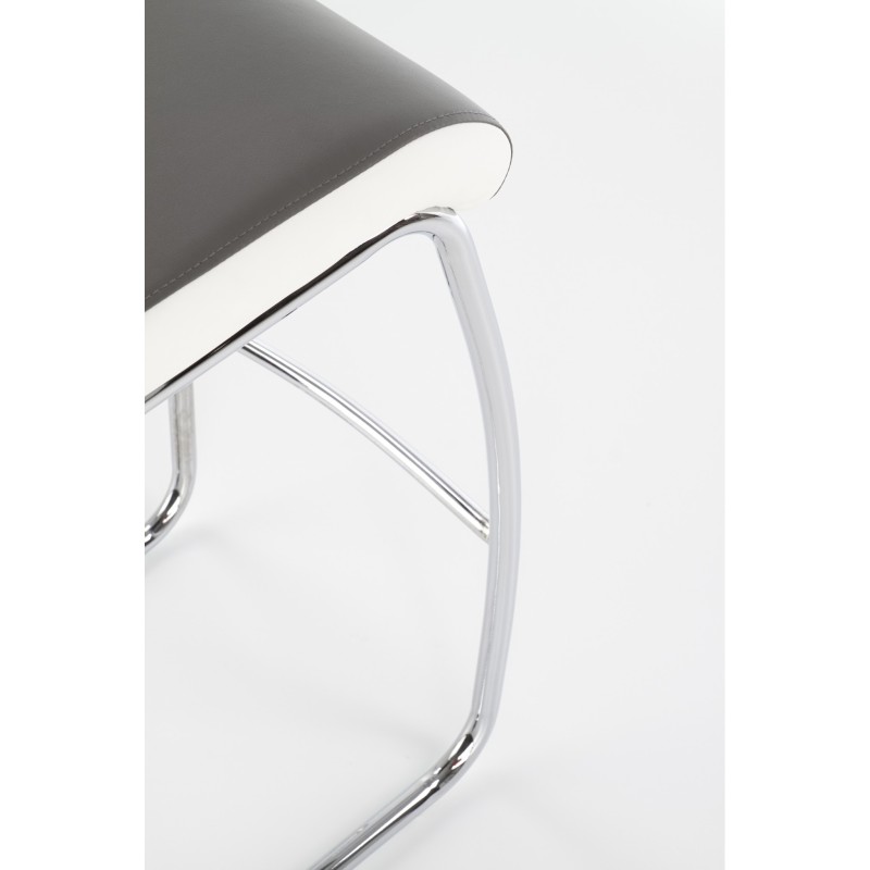 'H87 White / Ash Gray Bar Stool' 'H87 White / Ash Gray Bar Stool'