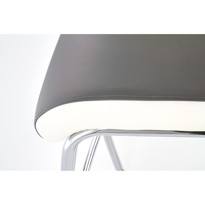 'H87 White / Ash Gray Bar Stool' 'H87 White / Ash Gray Bar Stool'