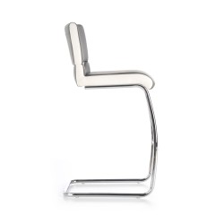 'H87 White / Ash Gray Bar Stool' 'H87 White / Ash Gray Bar Stool'