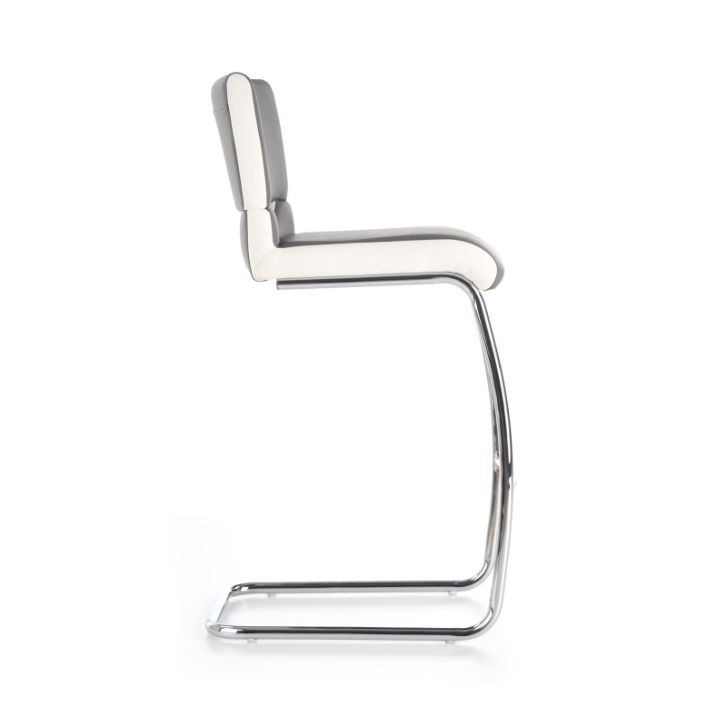 'H87 White / Ash Gray Bar Stool' 'H87 White / Ash Gray Bar Stool'