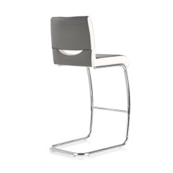 'H87 White / Ash Gray Bar Stool' 'H87 White / Ash Gray Bar Stool'