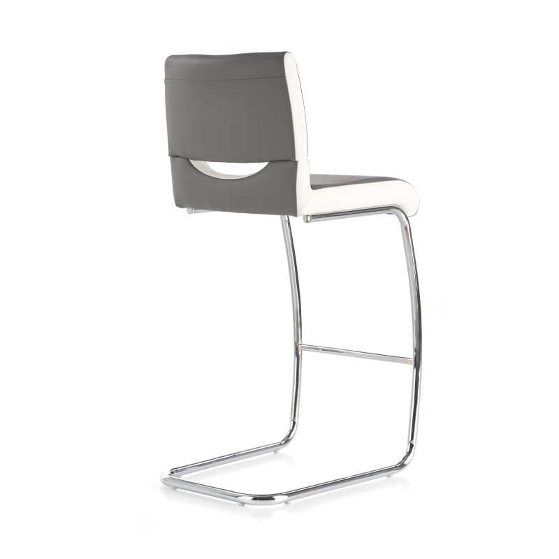 'H87 White / Ash Gray Bar Stool' 'H87 White / Ash Gray Bar Stool'