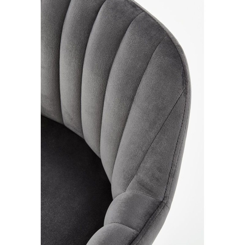 'H93 Bar Stool Legs - Walnut, Upholstery - Dark Ash' 'H93 Bar Stool Legs - Walnut, Upholstery - Dark Ash'