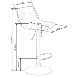 'H95 Cinnamon Bar Stool' 'H95 Cinnamon Bar Stool'