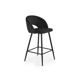 'H96 Black Bar Stool'