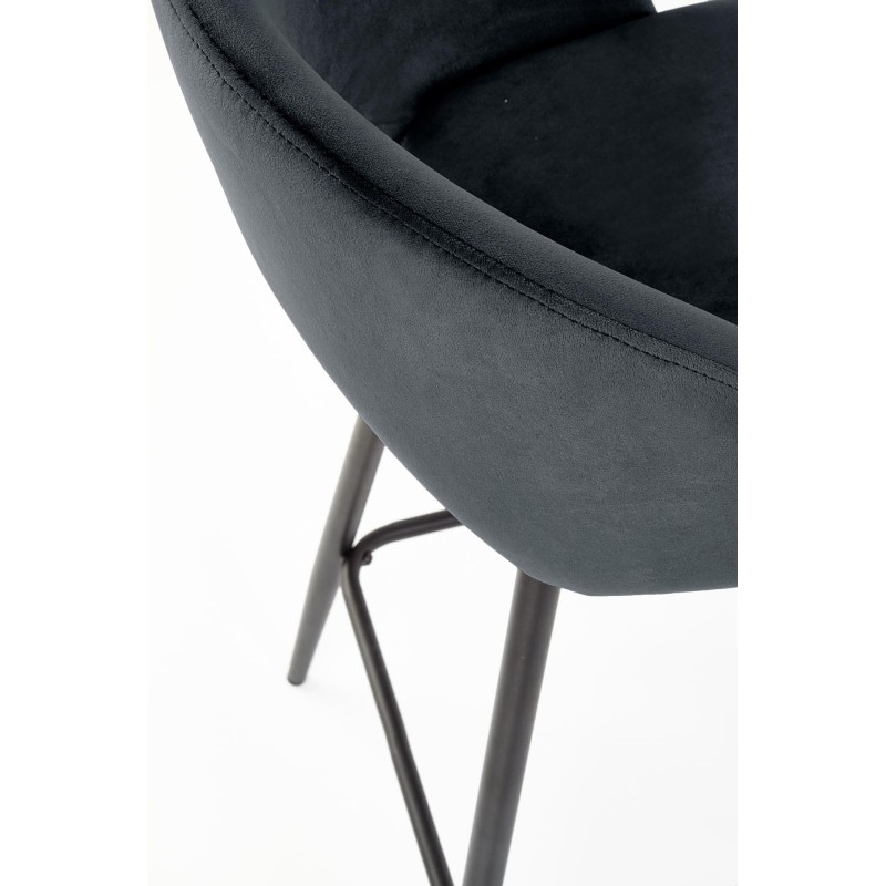 'H96 Black Bar Stool' 'H96 Black Bar Stool'