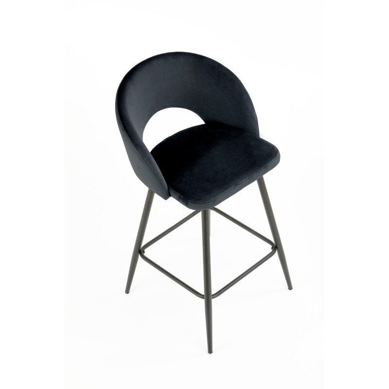 'H96 Black Bar Stool' 'H96 Black Bar Stool'