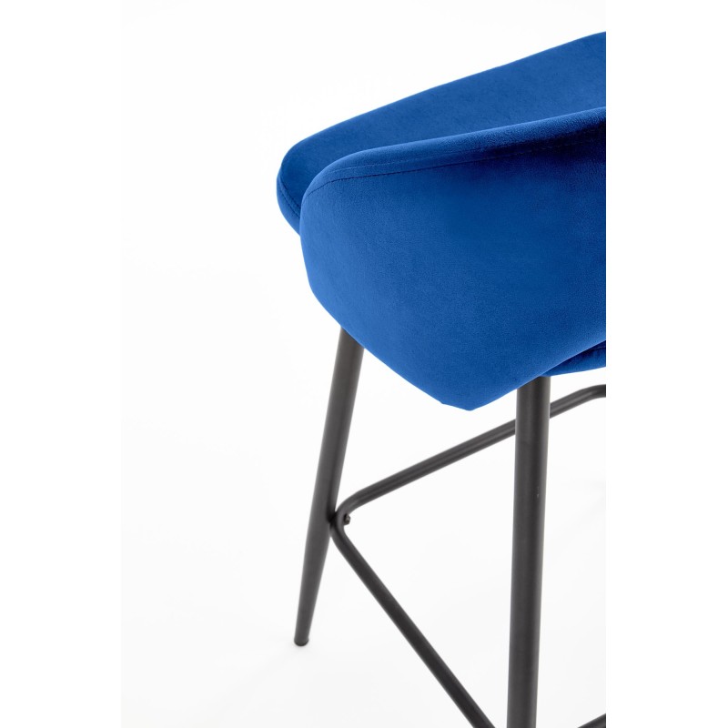 'H96 Navy Blue Bar Stool' 'H96 Navy Blue Bar Stool'