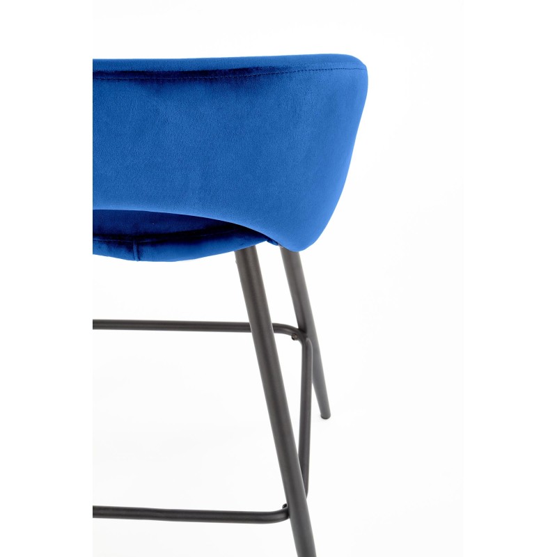 'H96 Navy Blue Bar Stool' 'H96 Navy Blue Bar Stool'