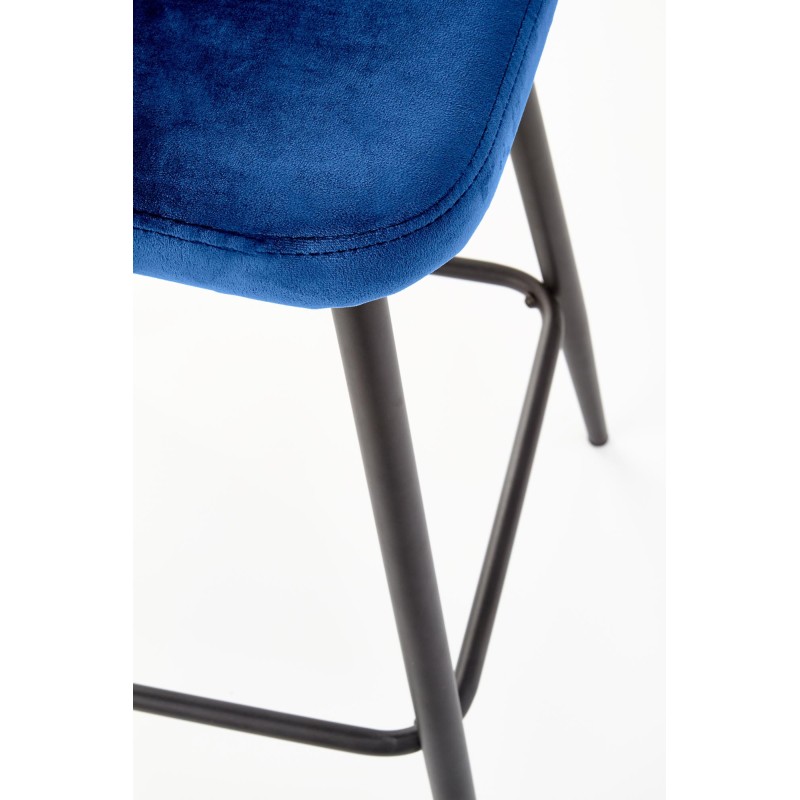 'H96 Navy Blue Bar Stool' 'H96 Navy Blue Bar Stool'