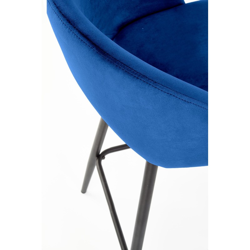 'H96 Navy Blue Bar Stool' 'H96 Navy Blue Bar Stool'
