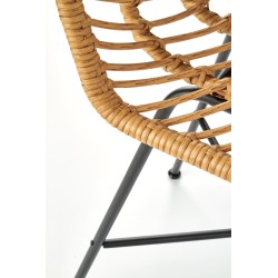 'H97 Black / Natural Bar Stool' 'H97 Black / Natural Bar Stool'