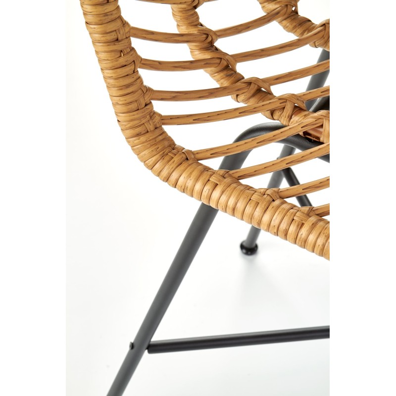 'H97 Black / Natural Bar Stool' 'H97 Black / Natural Bar Stool'