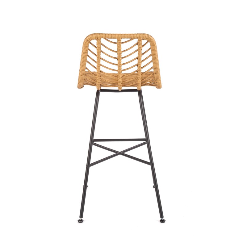 'H97 Black / Natural Bar Stool' 'H97 Black / Natural Bar Stool'