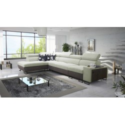 Prestige XI Mini Ecksofa mit Schlaffunktion und USB-Anschluss - Weich im Griff, Freya 210.11 + Tauro 8207.