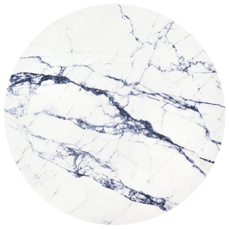 'HARISSA_G Gold Frame Coffee Table - White Marble Top' 'HARISSA_G Gold Frame Coffee Table - White Marble Top'