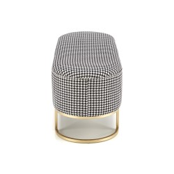 'HARMONY Bench with Storage Function, Black / White / Gold' 'HARMONY Bench with Storage Function, Black / White / Gold'