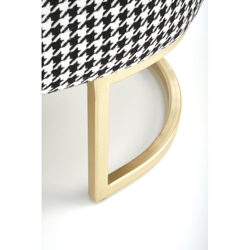 'HARMONY Bench with Storage Function, Black / White / Gold' 'HARMONY Bench with Storage Function, Black / White / Gold'