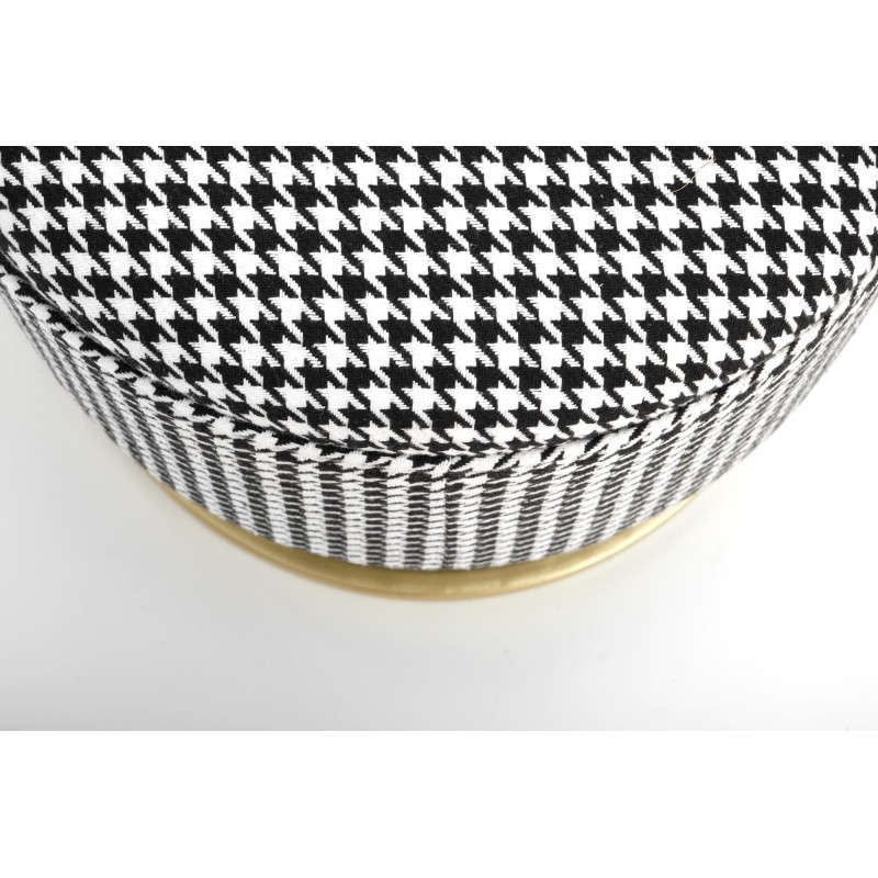 'HARMONY Bench with Storage Function, Black / White / Gold' 'HARMONY Bench with Storage Function, Black / White / Gold'